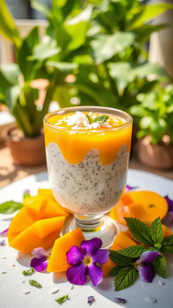 tropical chia pudding delight