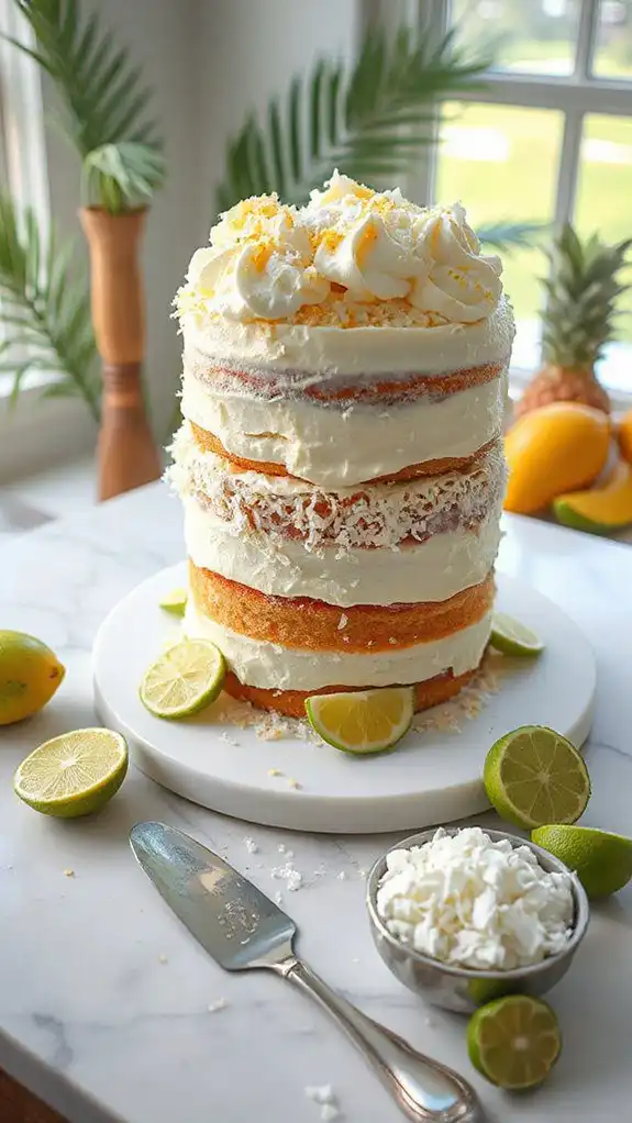 tropical coconut lime delight