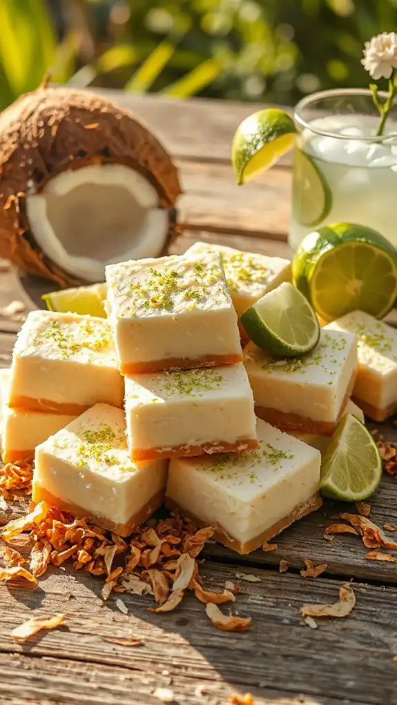 tropical coconut lime dessert