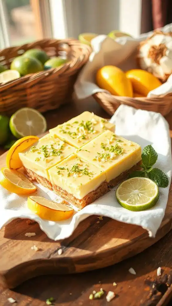 tropical coconut lime dessert
