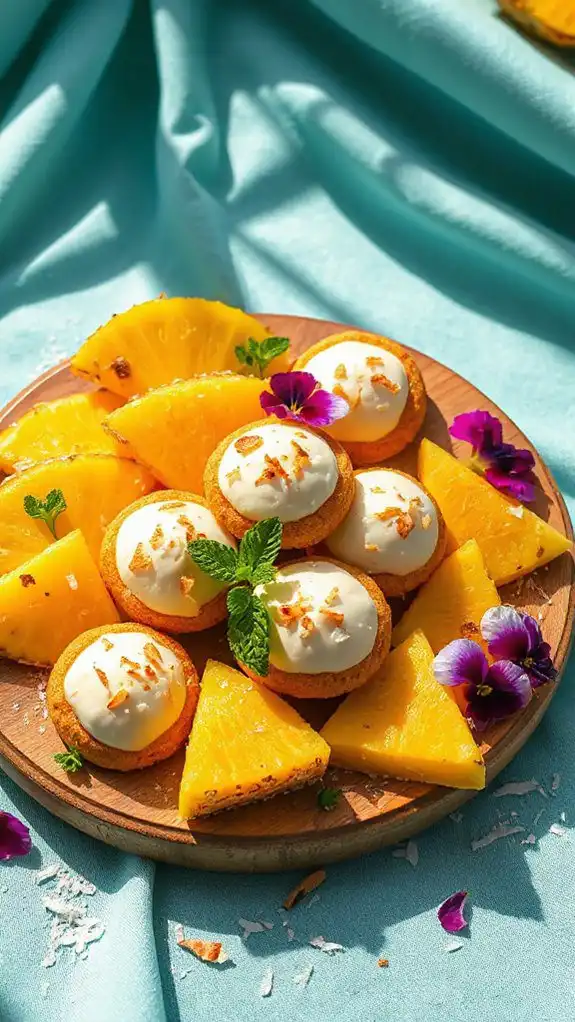 tropical coconut pineapple treats
