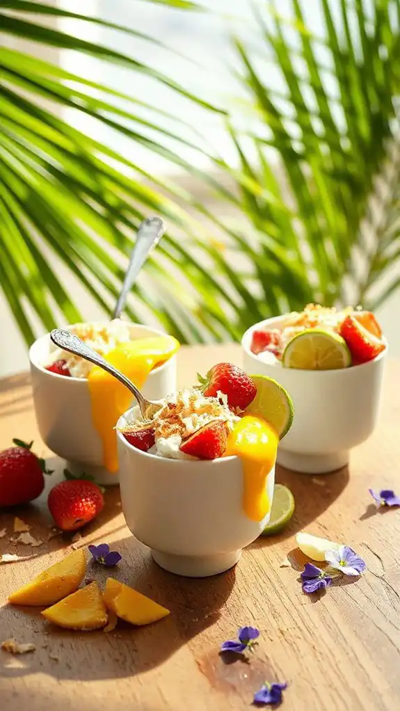 tropical creamy dessert cups tropical creamy dessert cups