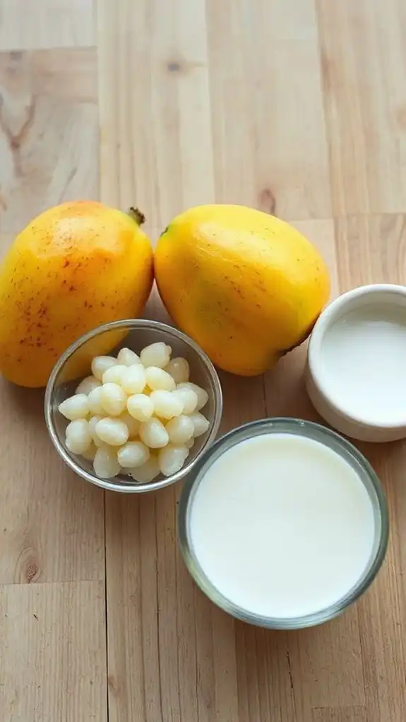 tropical creamy mango sago