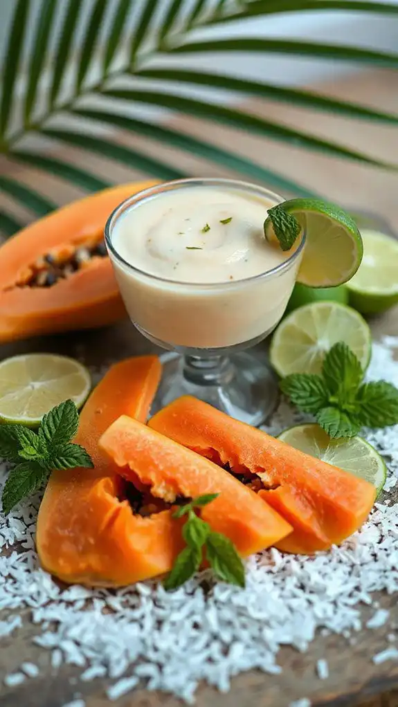 tropical creamy refreshing dessert