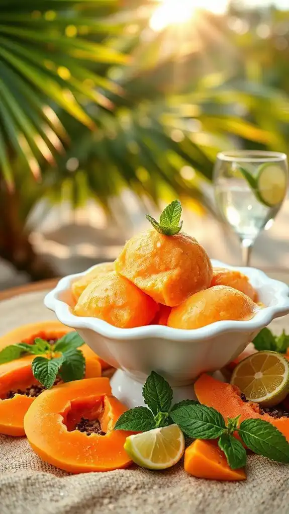 tropical dairy free dessert delight