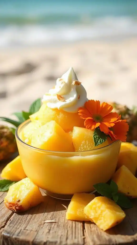 tropical dessert for summer