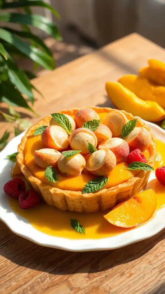 tropical flavors vibrant dessert