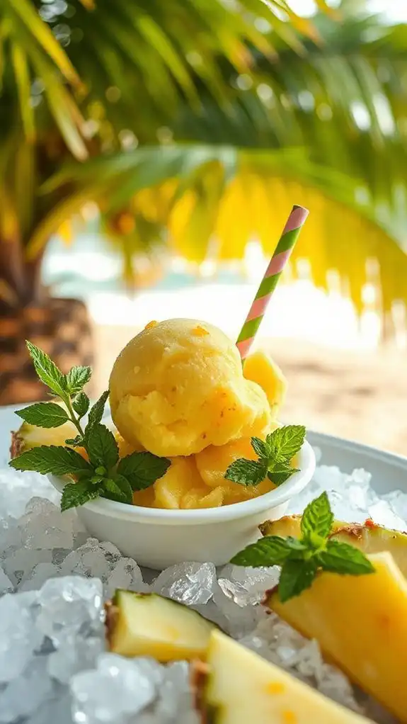 tropical frozen dessert delight