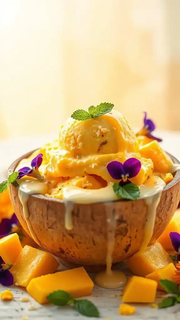 tropical frozen dessert delight
