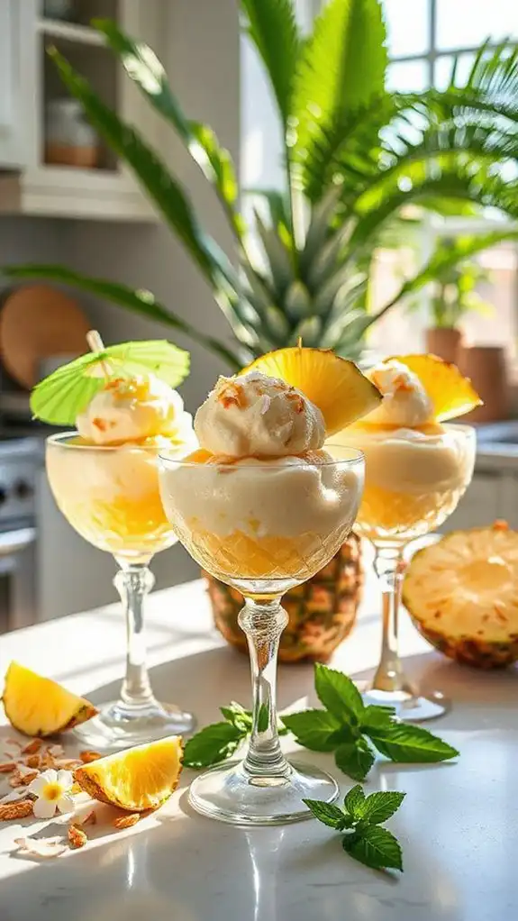 tropical frozen dessert delight