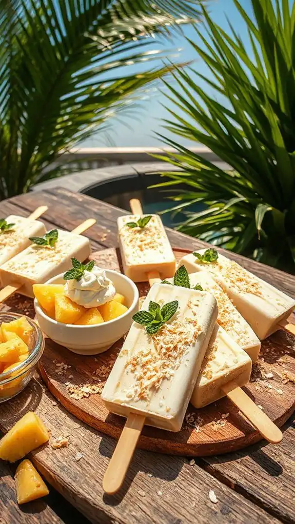 tropical frozen dessert treat