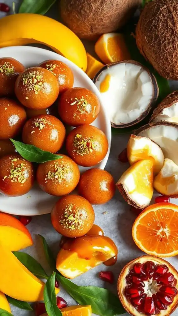 tropical fruit dessert delight