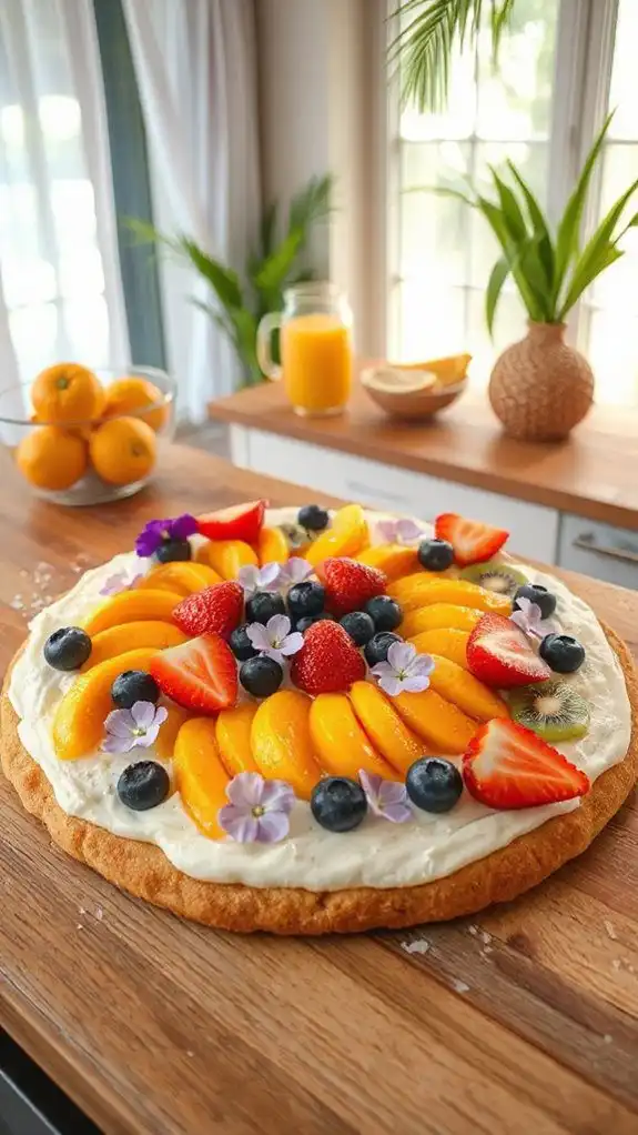 tropical fruit dessert delight