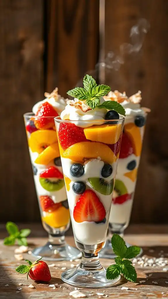 tropical fruit no bake dessert