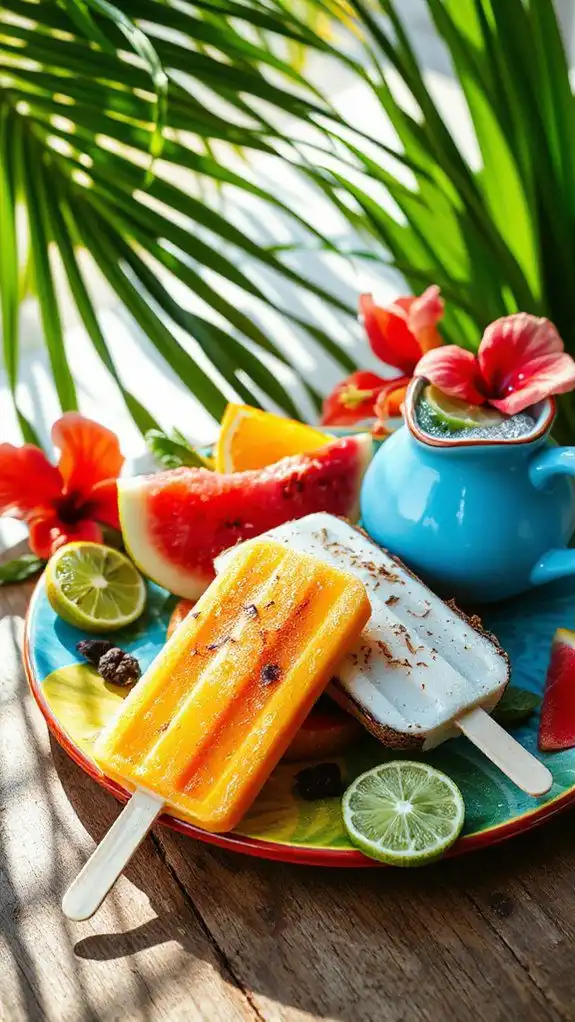 tropical fruit popsicle delight