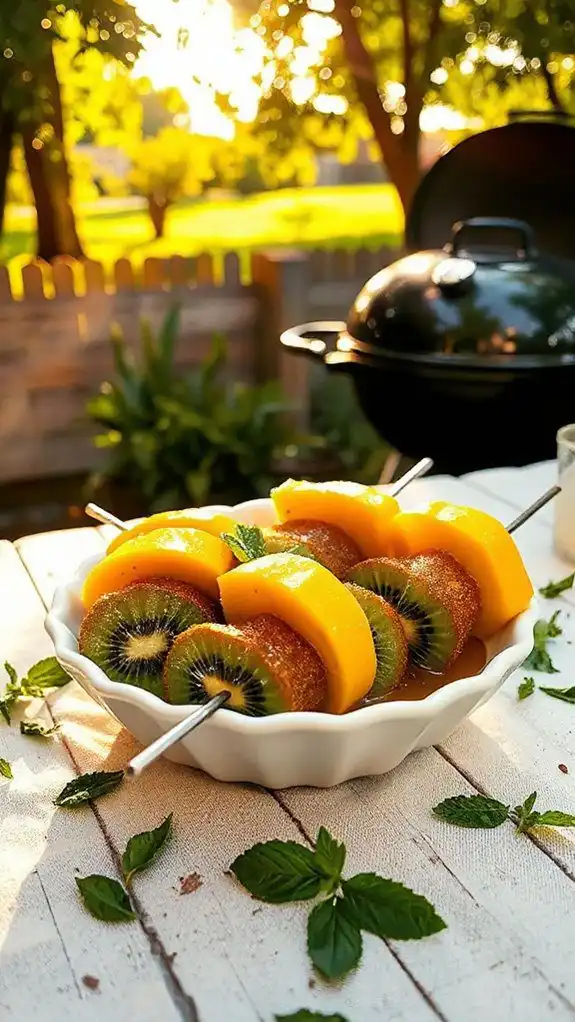 tropical fruit skewers delight