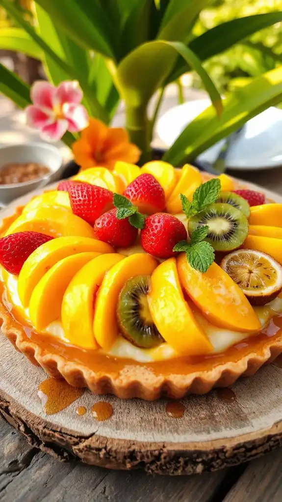 tropical fruit tart delight tropical fruit tart delight