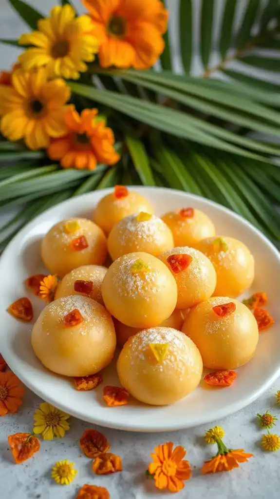 tropical gluten free mochi dessert