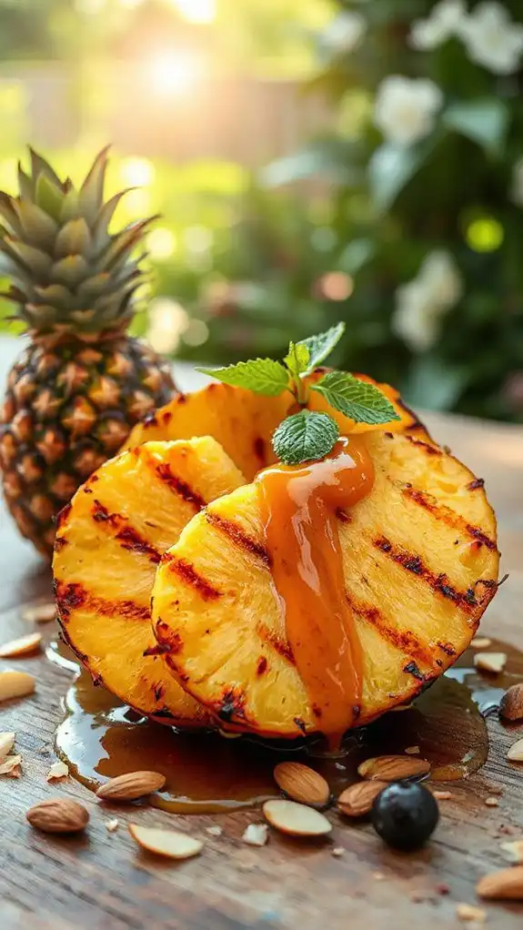 tropical grilled pineapple dessert