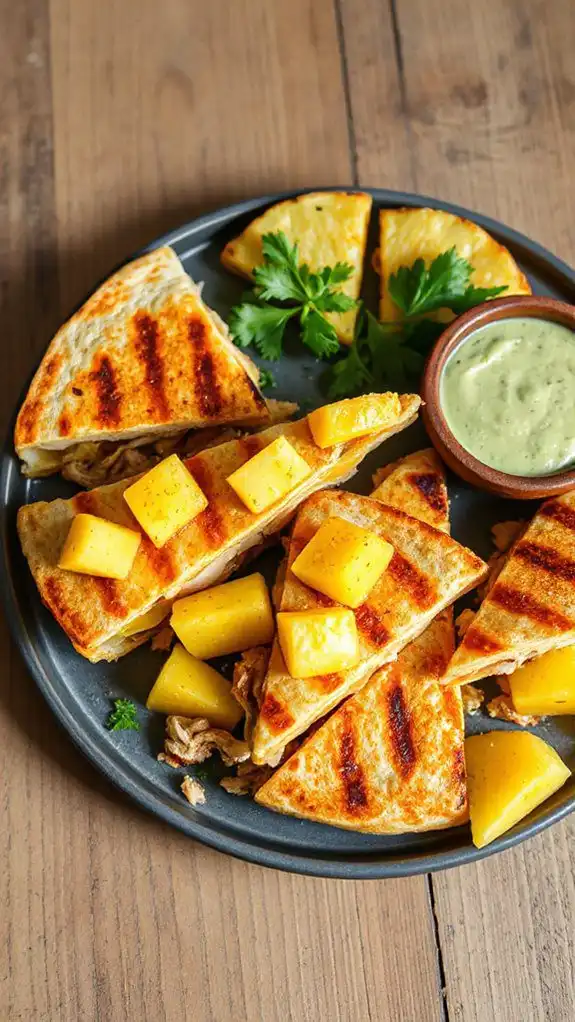 tropical inspired quesadilla recipes