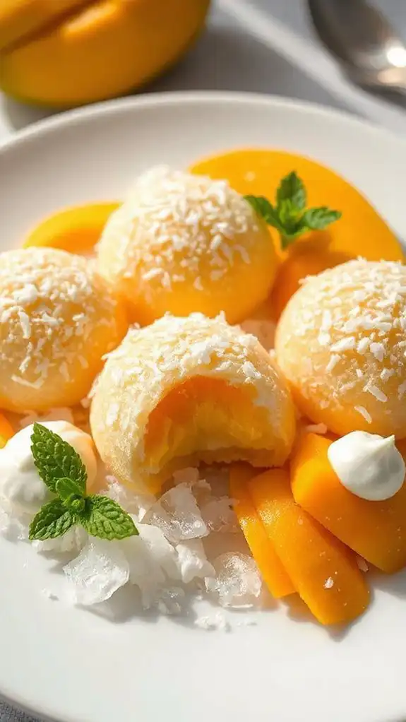 tropical mango coconut delight