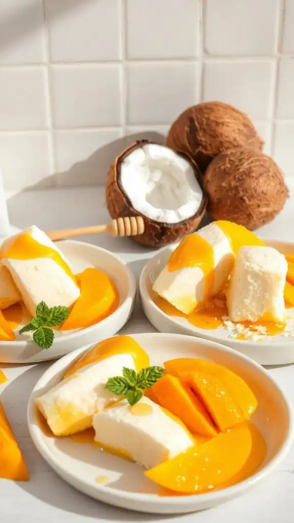 tropical mango coconut treat