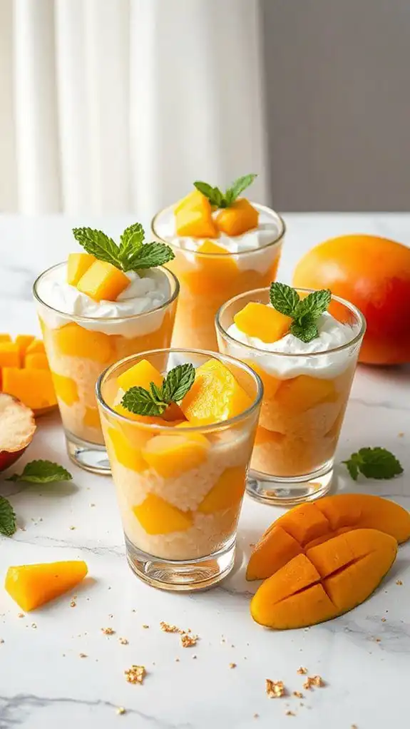 tropical mango sago dessert