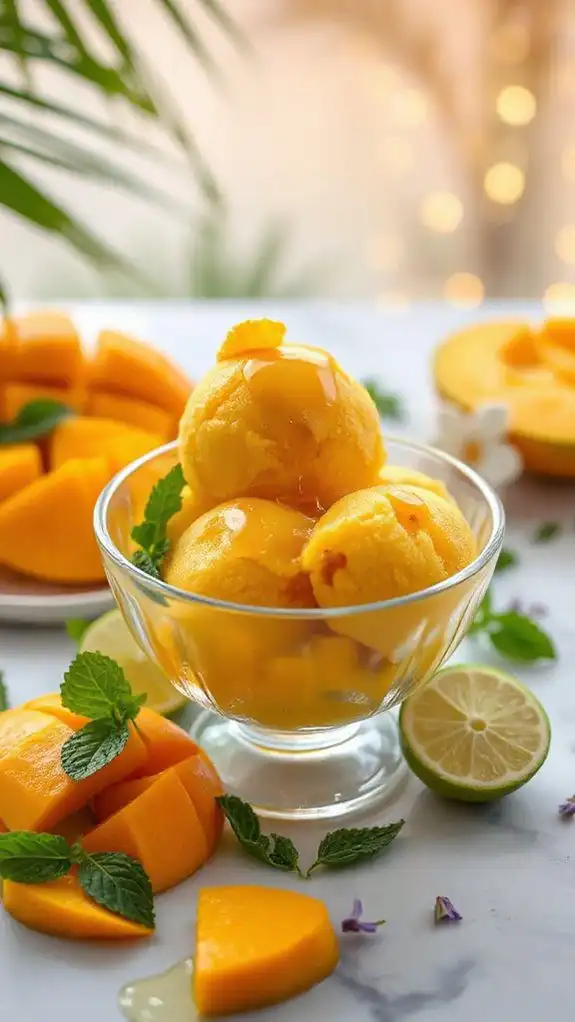 tropical mango sorbet recipe