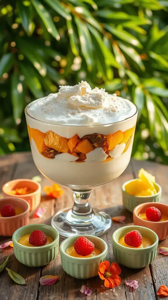 tropical mascarpone pudding delight