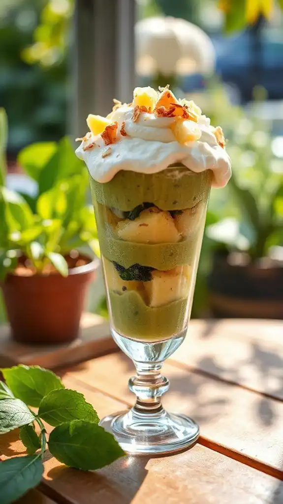 tropical matcha pineapple delight