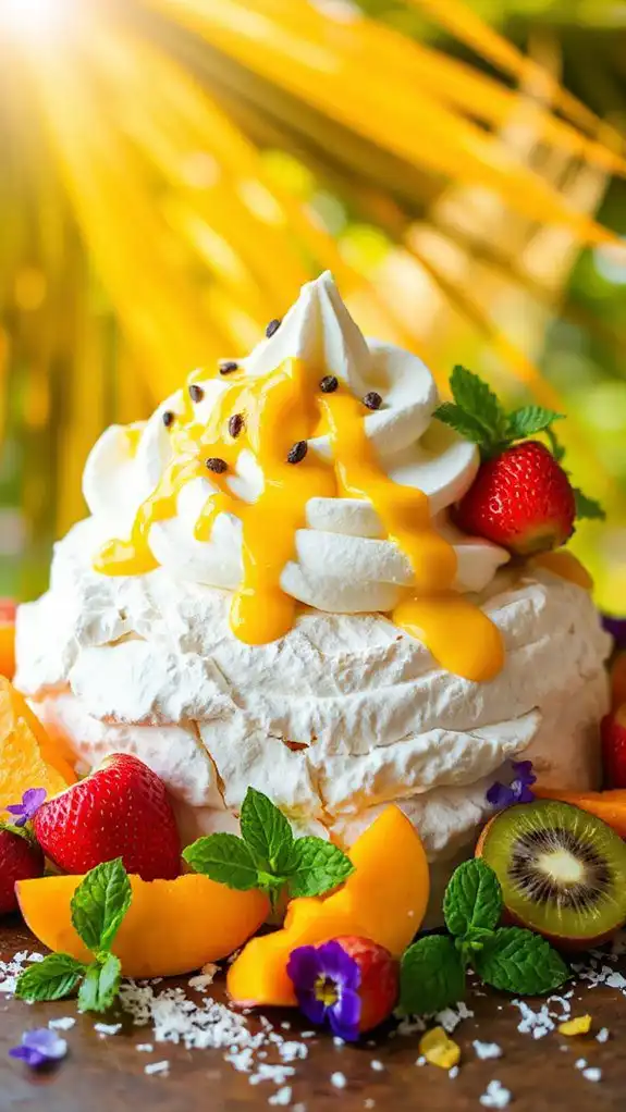tropical meringue dessert delight