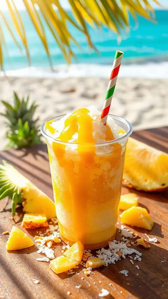 tropical pineapple frozen dessert