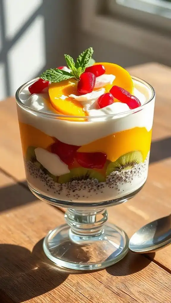 tropical probiotic chia pudding
