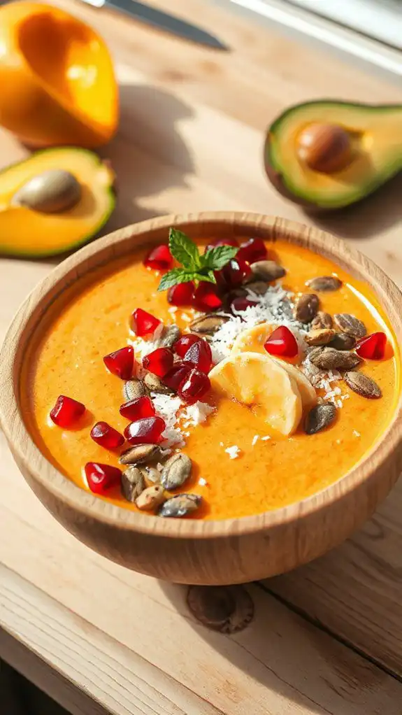 tropical pumpkin seed smoothie