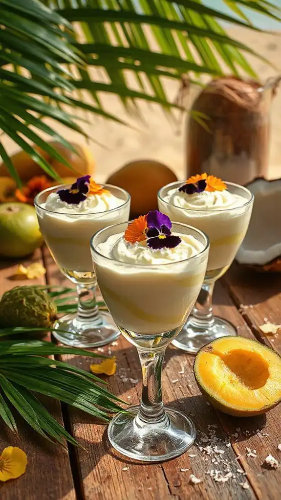 tropical soursop mousse delight