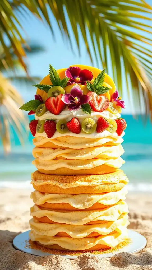 tropical summer celebration cake tropical summer celebration cake