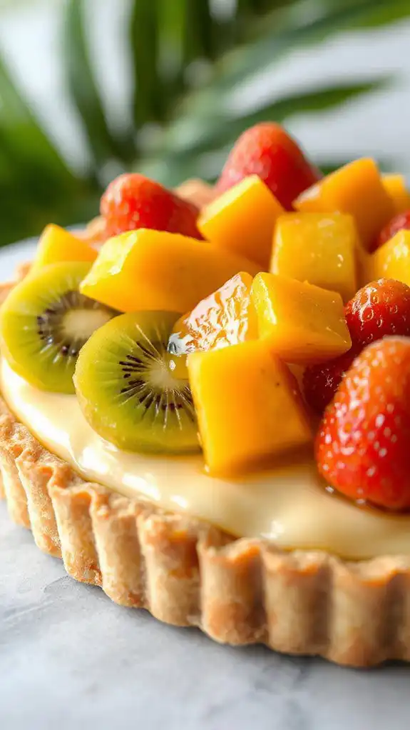 tropical tart with glaze tropical tart with glaze