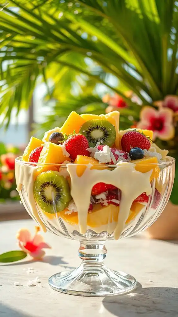 tropical white chocolate salad tropical white chocolate salad