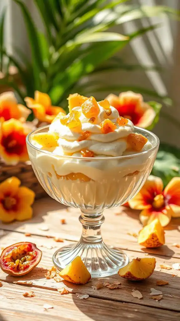 tropical yoghurt mousse delight