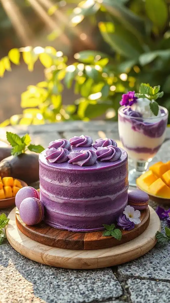 ube cassava cake delight ube cassava cake delight