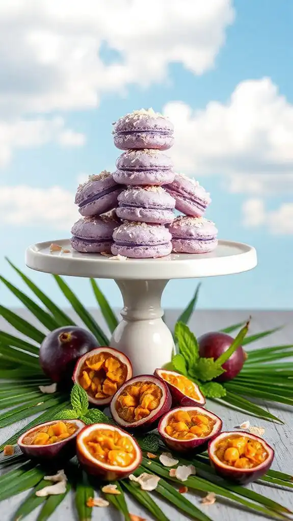 ube coconut macaroons delight ube coconut macaroons delight