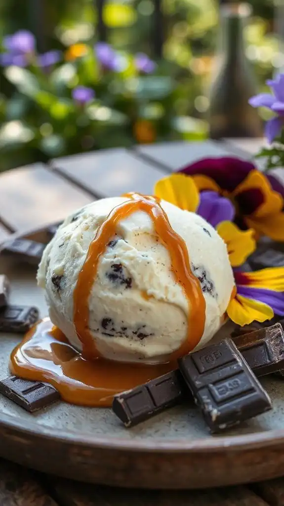 unique black garlic ice cream