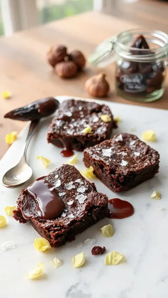 unique chocolate garlic brownies