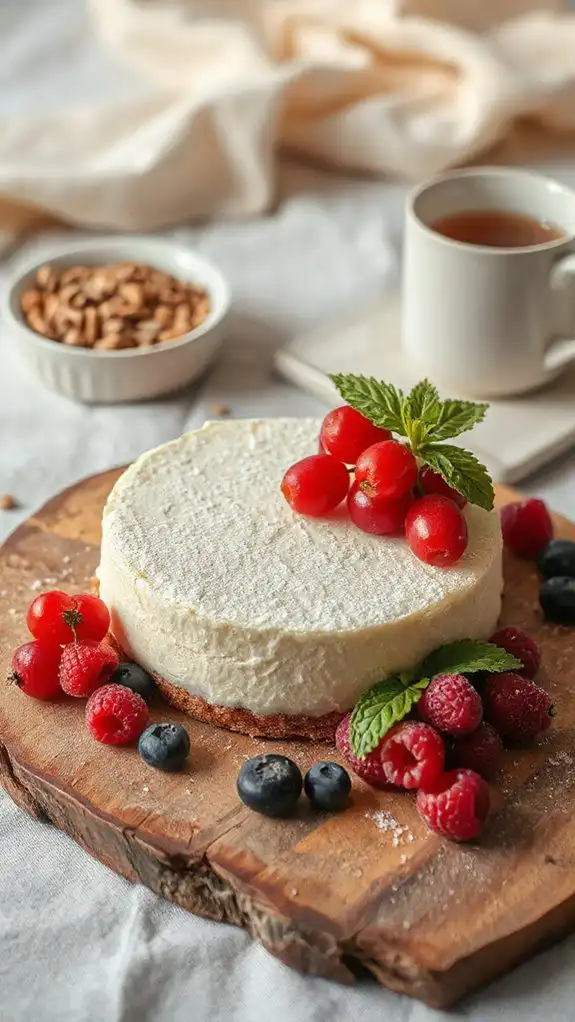 unique creamy rye cheesecake