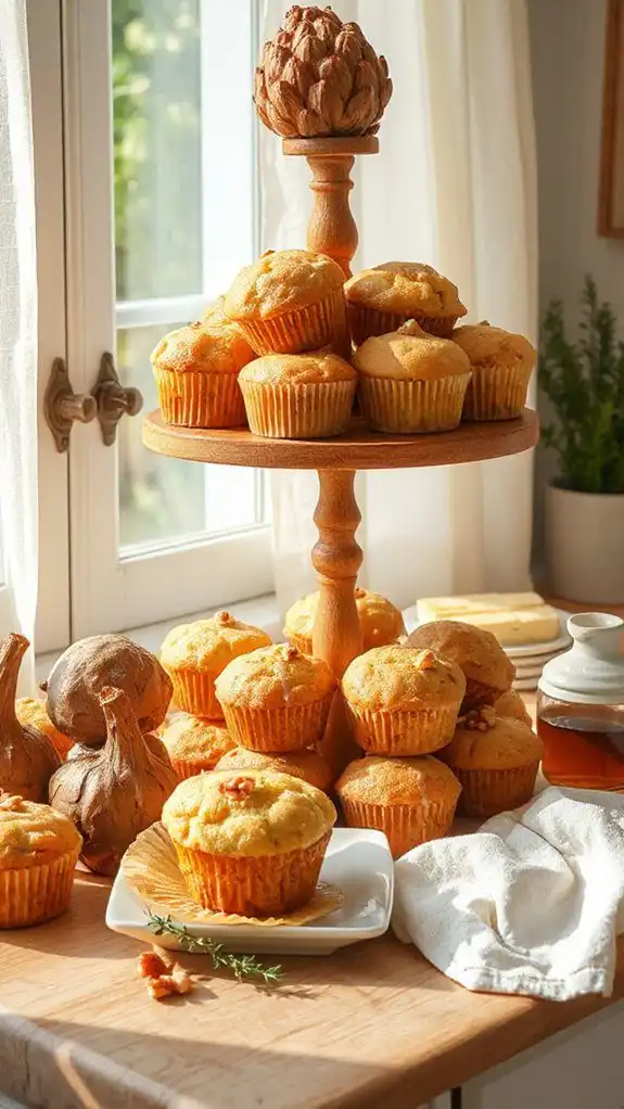unique muffins with glaze