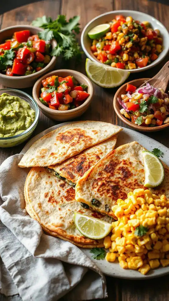 variety of meatless meals