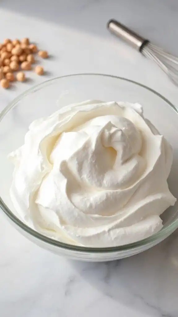 vegan aquafaba meringue treat