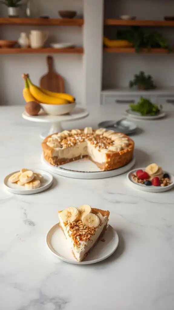 vegan banana pie variations