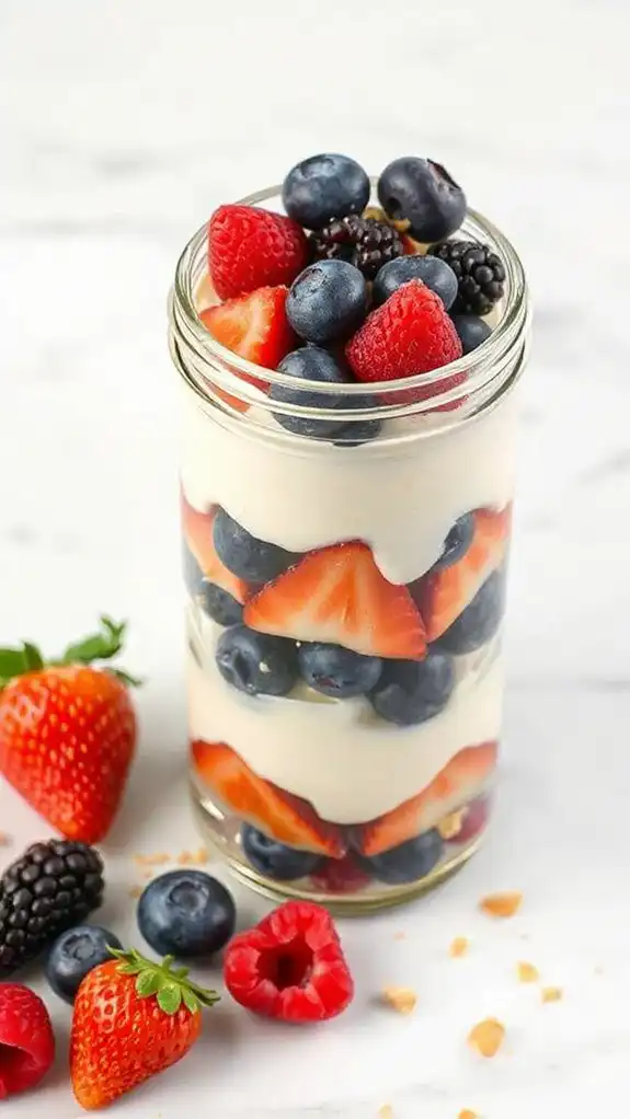 vegan berry cream parfaits