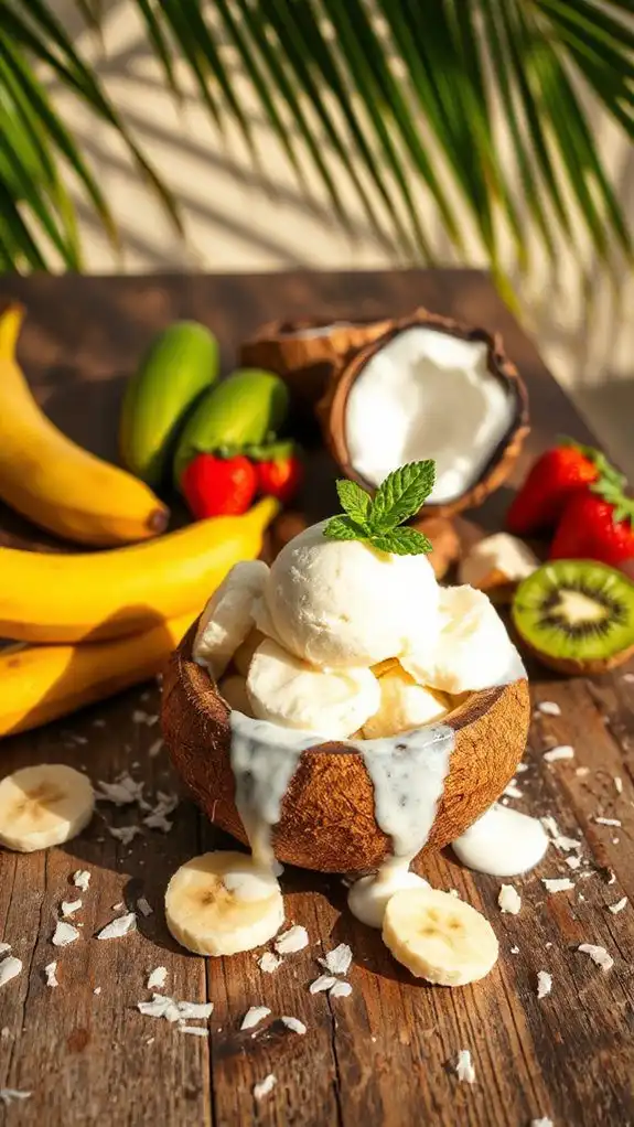vegan coconut banana delight